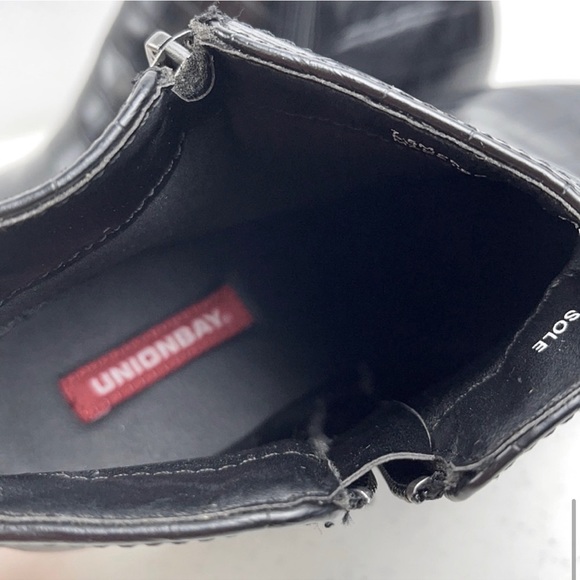 Union bay Ankle Booties Alligator Embossed Print - Picture 5 of 7